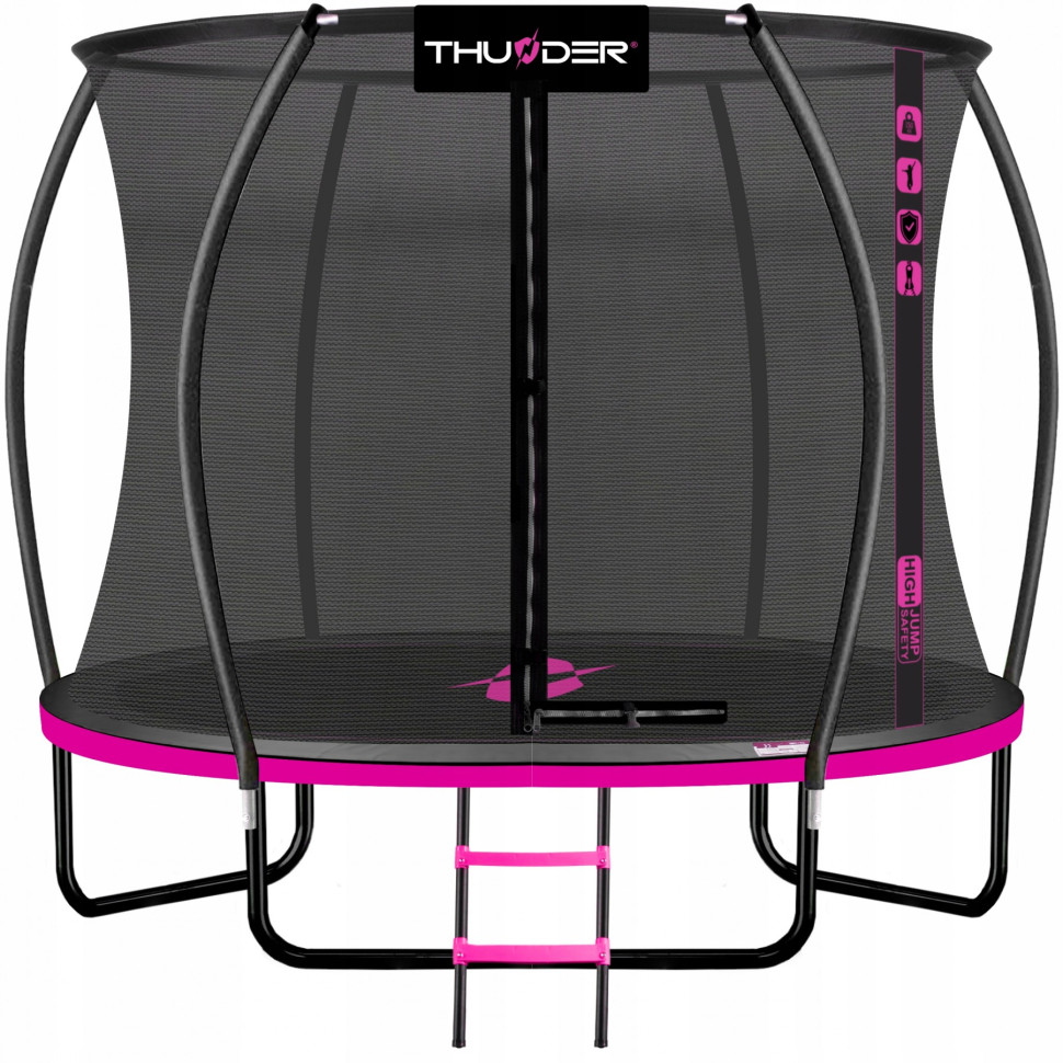 Батут с внутренней сеткой Thunder INSIDE-ULTRA-10FT-PINK Black/Pink 312 см 