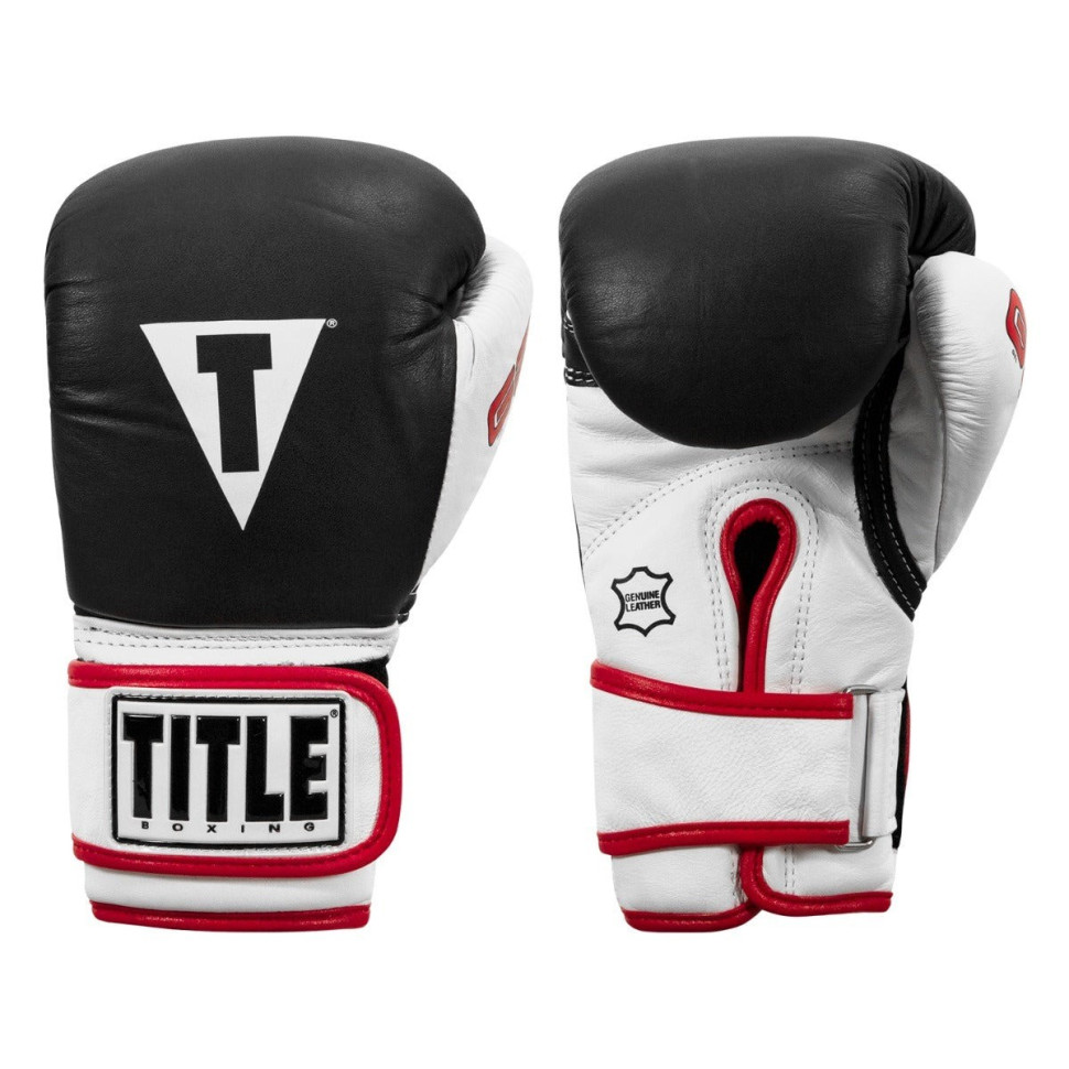 Боксерские перчатки Boxing Gel World TITLE GTWBG L BK 14 унций (бинты в комплекте)