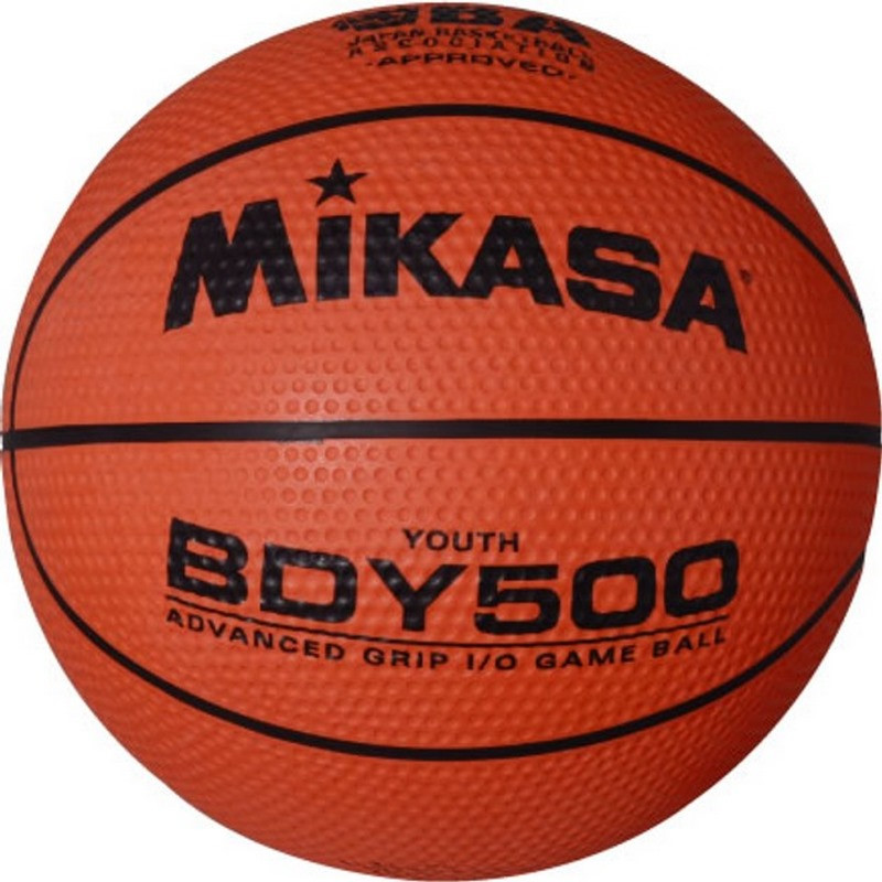 М'яч баскетбольний Mikasa BDY500 коричневий, розмір № 5