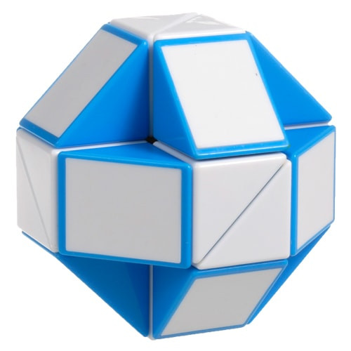 Змейка рубика Smart Cube бело-голубая в коробке SCT401                                      