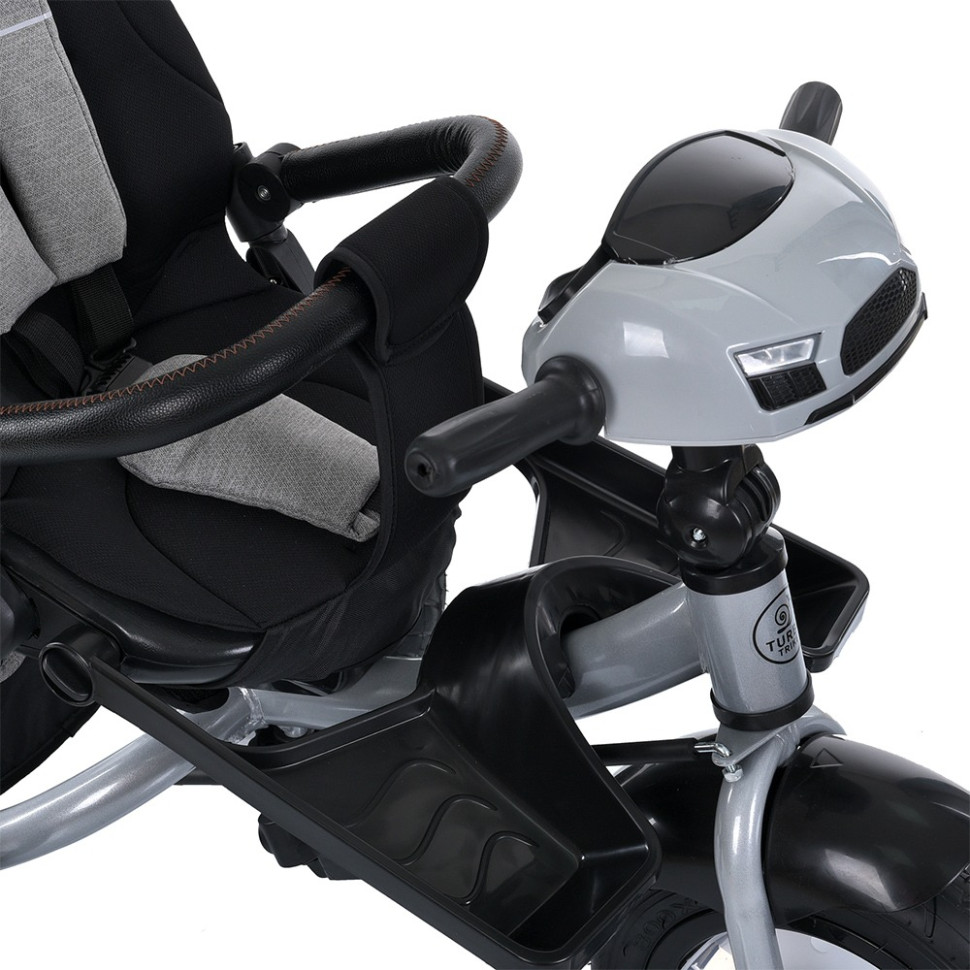 Детский трехколесный велосипед Turbotrike MT 1007-8 серый