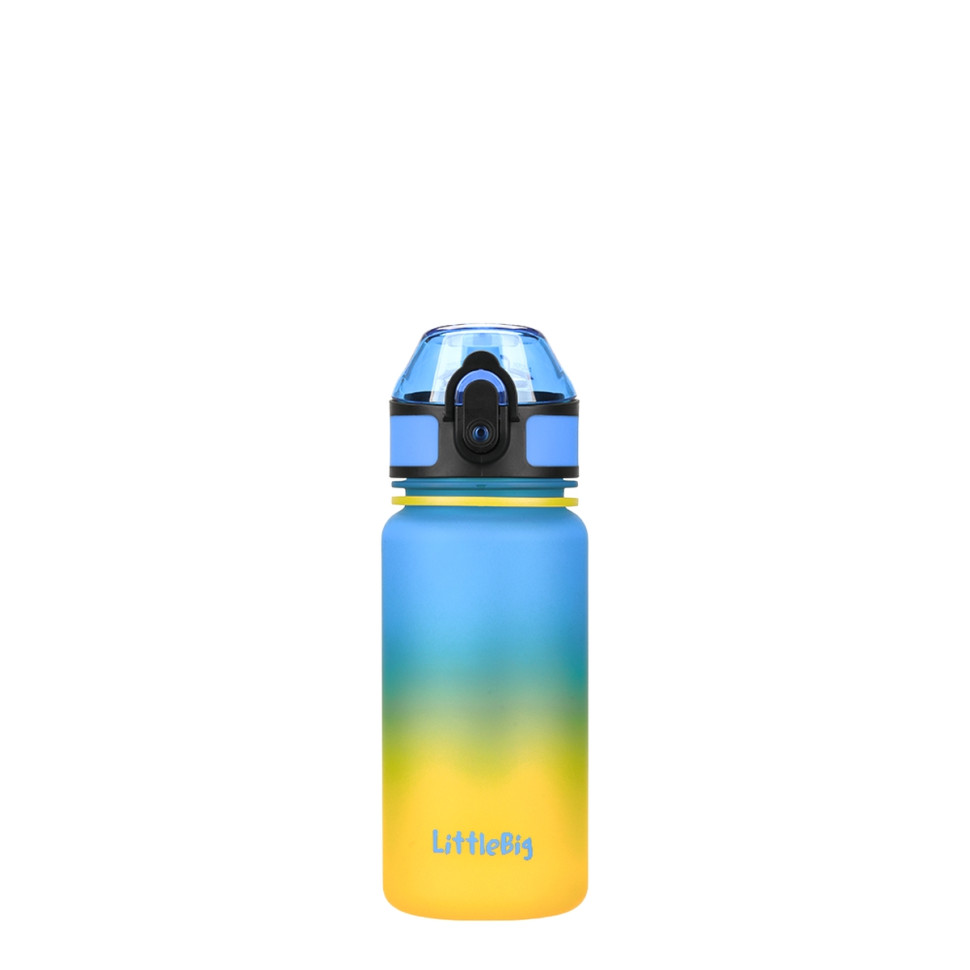 Детская бутылка для воды LittleBig UZSPACE 3020(Yellow-Blue) 350 мл, желто-голубая