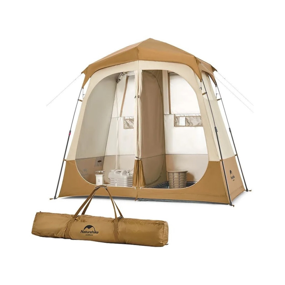 Душевая палатка зонированная NH22ZP006 Naturehike 6927595703984 , коричневый
