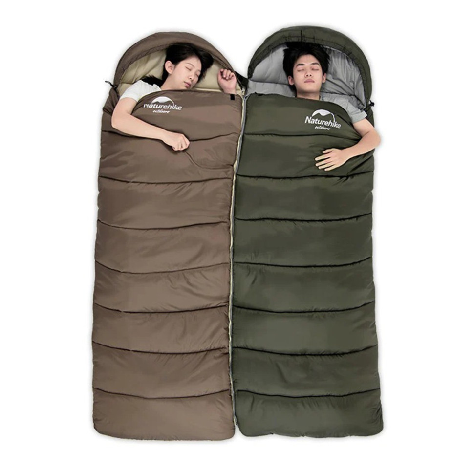 Спальник с капюшоном U150 NH20MSD07 Naturehike 6927595764381-R, (11°C), правый, коричневый