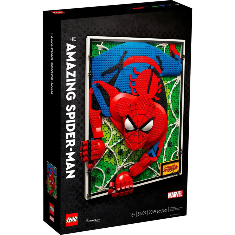 Конструктор Art Удивительный Человек-паук: первый взгляд LEGO 31209, 2099 деталей