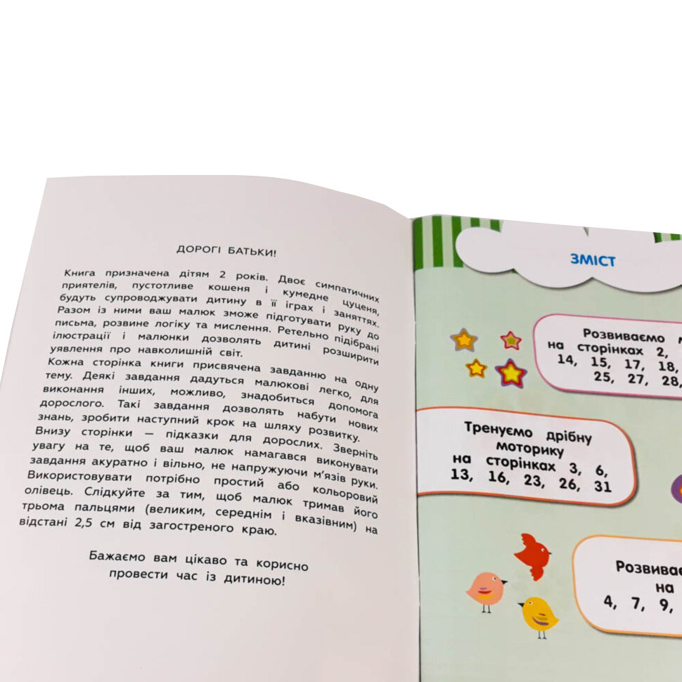 Навчальна книга Кмітливчики для малюків 2 роки ZIRKA 132788