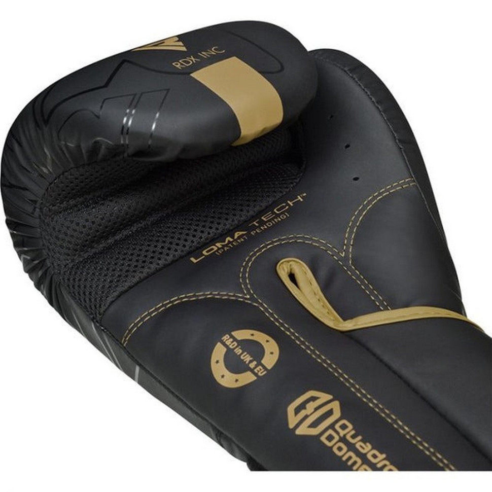 Боксерские перчатки F6 Kara Matte RDX Inc Limited BGR-F6MGL-16OZ, Golden 16 унций (капа в комплекте)