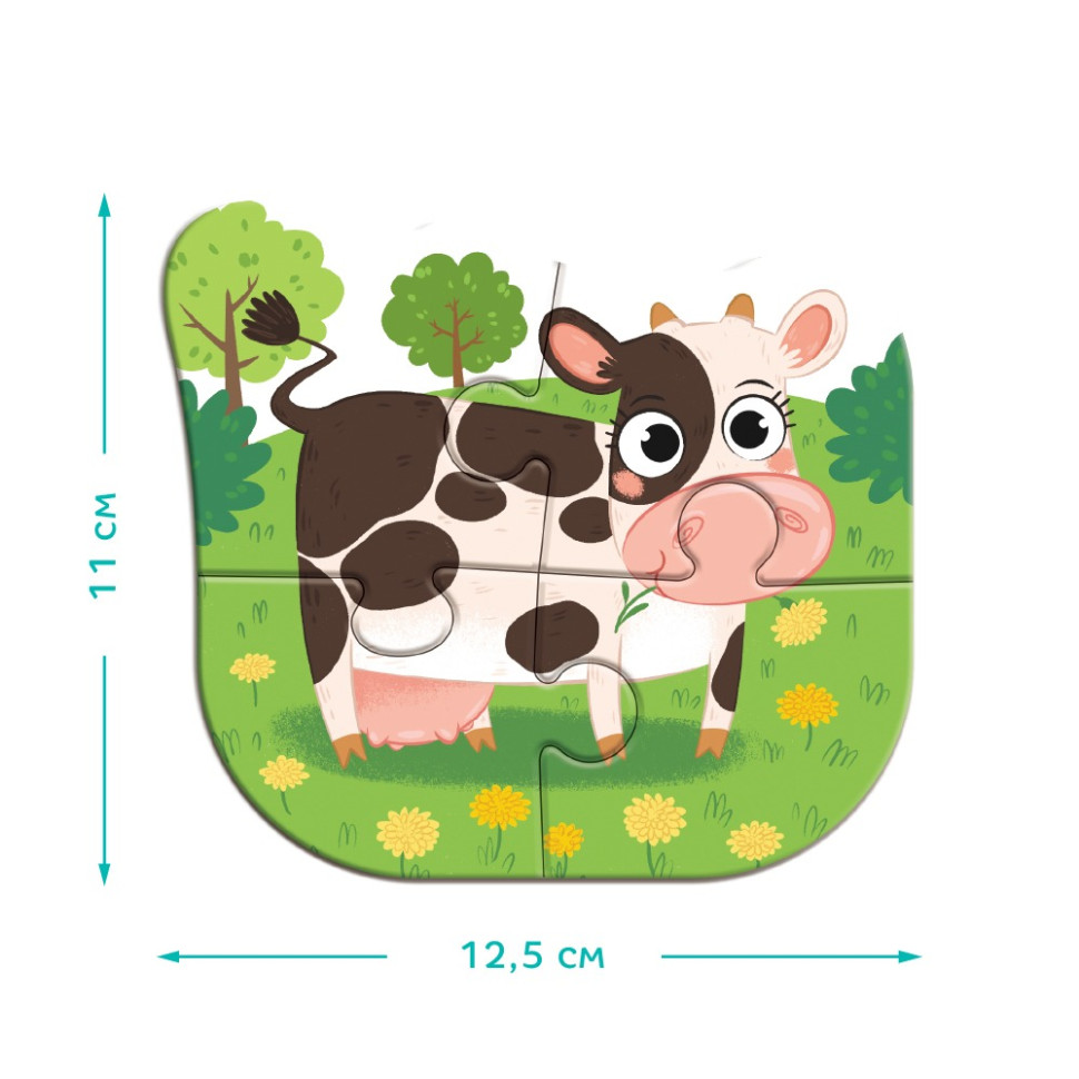 Детский пазл 4 в 1