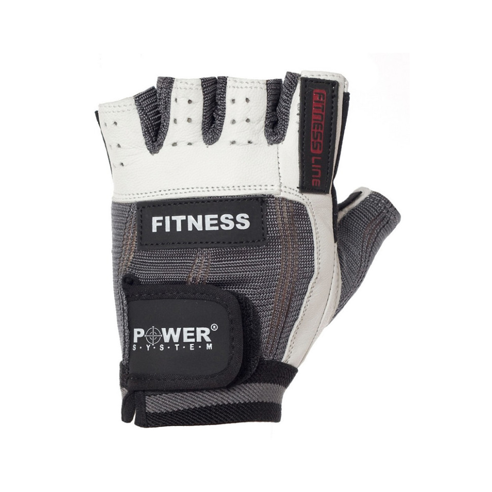 Рукавички для фітнесу Fitness Power System PS-2300_M_Grey-White, M 19 см
