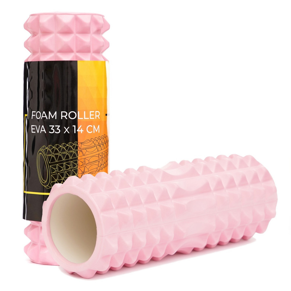 Масажний ролик (валик, ролер) Cornix XR-0326 Light Pink 33 x 14 см