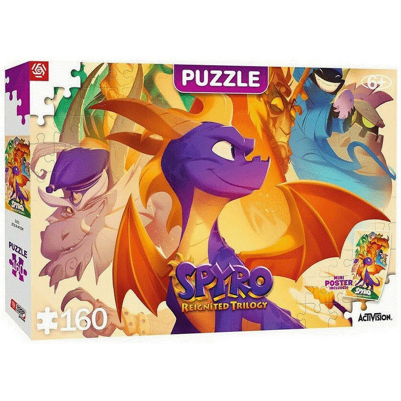 Пазл дитячий Spyro Reignited Trilogy Heroes Puzzles GoodLoot 5908305243021, 160 елементів