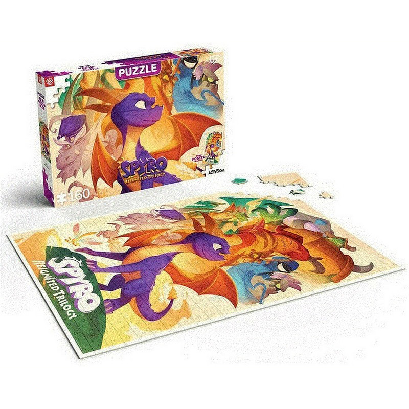 Пазл дитячий Spyro Reignited Trilogy Heroes Puzzles GoodLoot 5908305243021, 160 елементів
