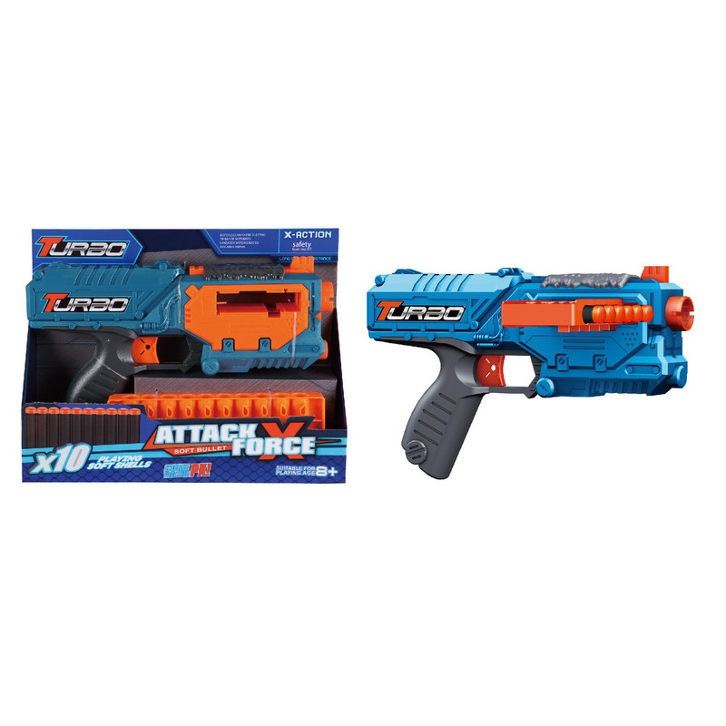 Іграшковий пістолет механічний Blaster ВТ318 з боковим магазином