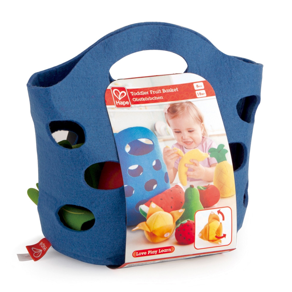 Игровой набор Корзина с фруктами Hape E3169 игрушки из фетра