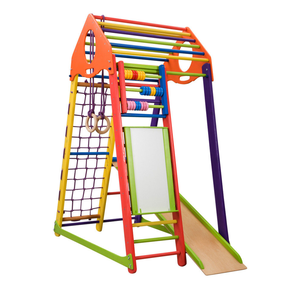 Детский спортивный комплекс SportBaby BambinoWood Color Plus с мольбертом