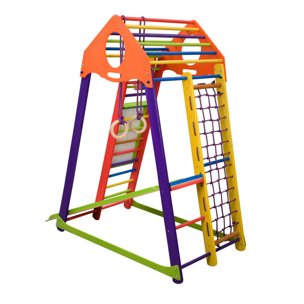 Детский спортивный комплекс SportBaby BambinoWood Color Plus с мольбертом