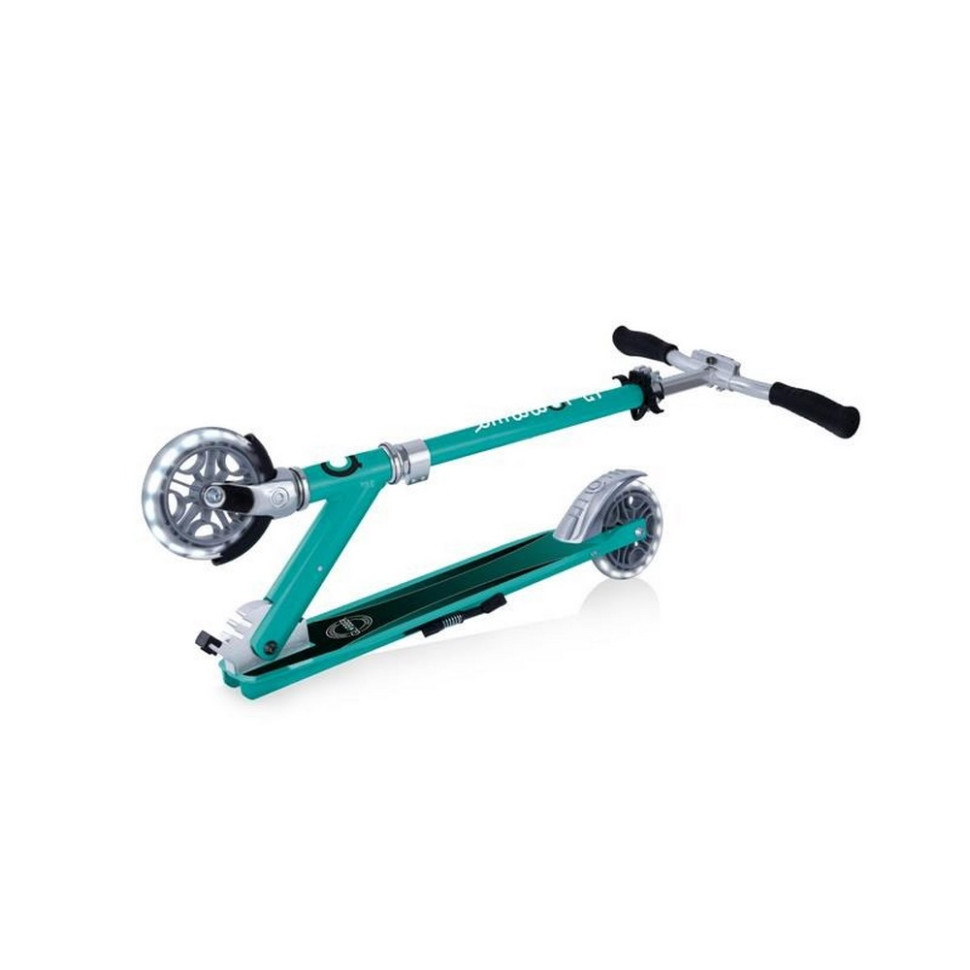 Самокат FLOW ELEMENT LIGHTS GLOBBER 721-307 нефритовый, колеса с подсветкой