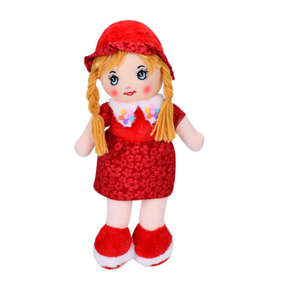 Дитяча іграшкова лялька Bambi FG240408152A-1(Red) 38 см, м'яка набивна, петелька