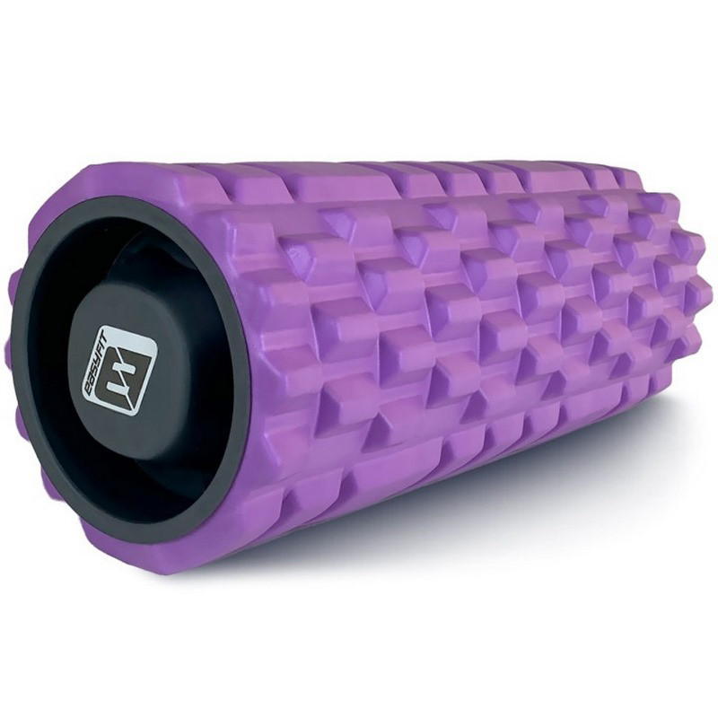 Массажный ролик Grid Roller 1.1 EasyFit EF-2020a-V 33 см, прочный массажер, фиолетовый