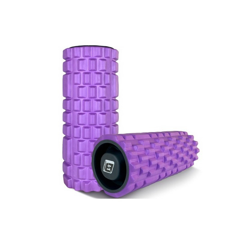 Массажный ролик Grid Roller 1.1 EasyFit EF-2020a-V 33 см, прочный массажер, фиолетовый