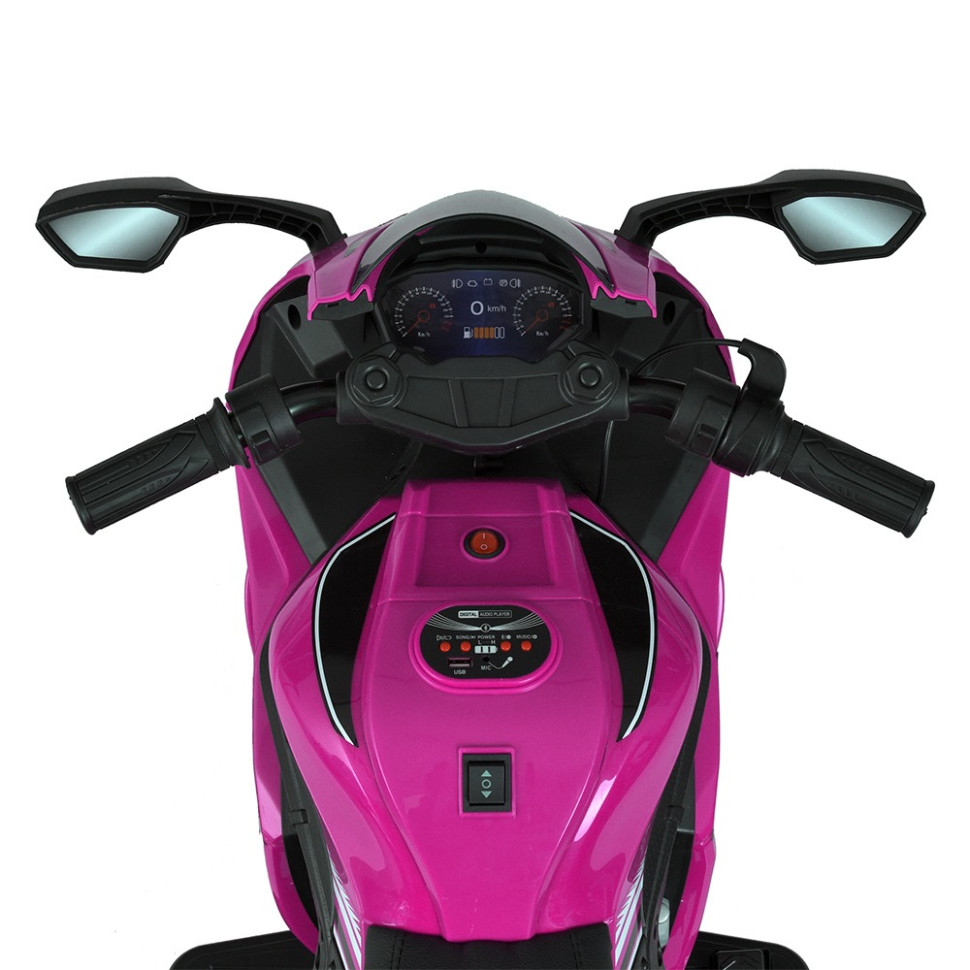 Дитячий мотоцикл Bambi Racer M 5806EL-8, 3 колеса, музика та світло, рожевий