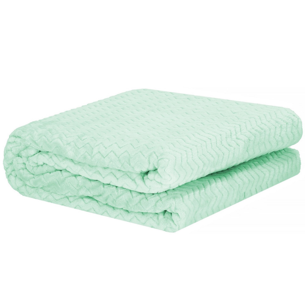 Плед-покривало Extra Soft Springos HA7121 м'ятний 70 x 160 см