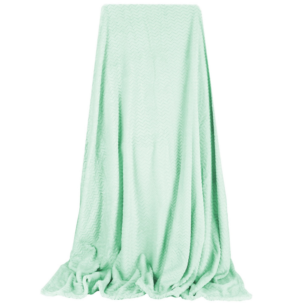 Плед-покривало Extra Soft Springos HA7121 м'ятний 70 x 160 см