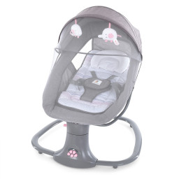 Укачивающий центр Bambi 8106 пульт, USB, таймер, москітна сітка, музика, льон