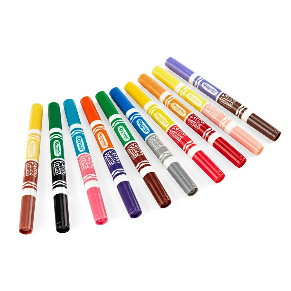Набор двухсторонних фломастеров Silly Scents Crayola 58-8344 с ароматом, 10 шт