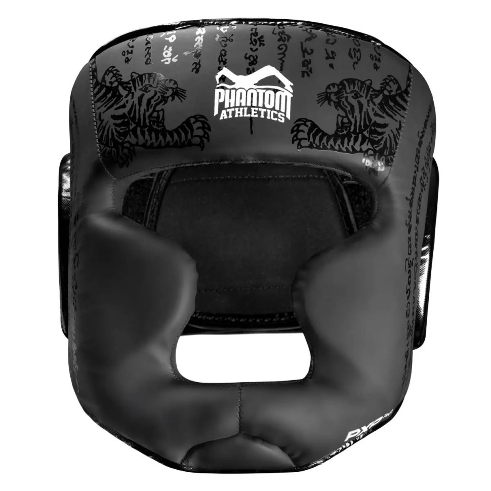 Боксерский шлем Apex Muay Thai Full Face Phantom PHHG2504 Black (капа в подарок)
