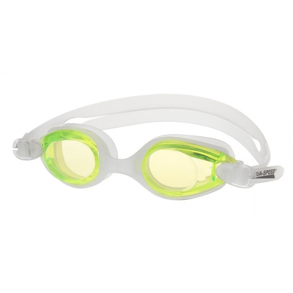 Очки для плавания ARIADNA Aqua Speed 034-30 белый зеленый, OSFM