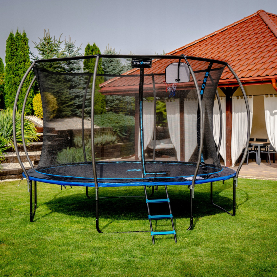 Батут с внутренней сеткой Thunder INSIDE-ULTRA-10FT-BLUE Black/Blue 312 см 