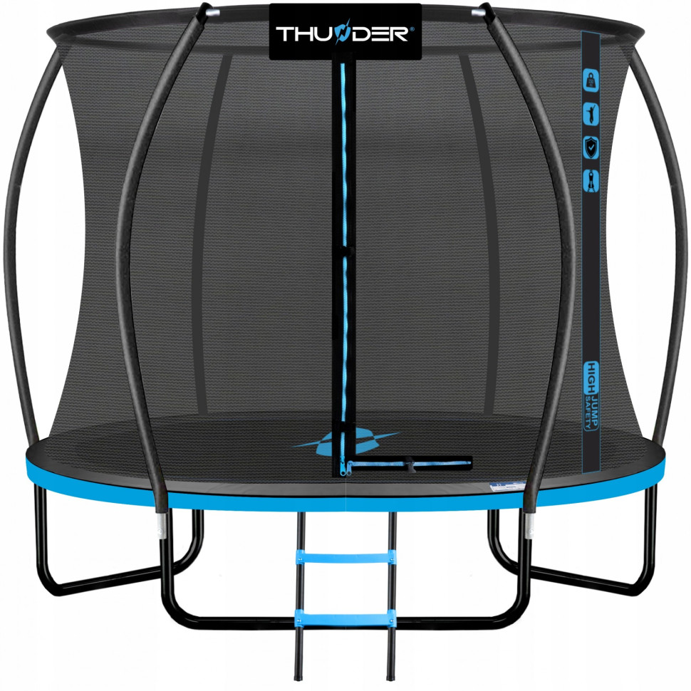 Батут с внутренней сеткой Thunder INSIDE-ULTRA-10FT-BLUE Black/Blue 312 см 