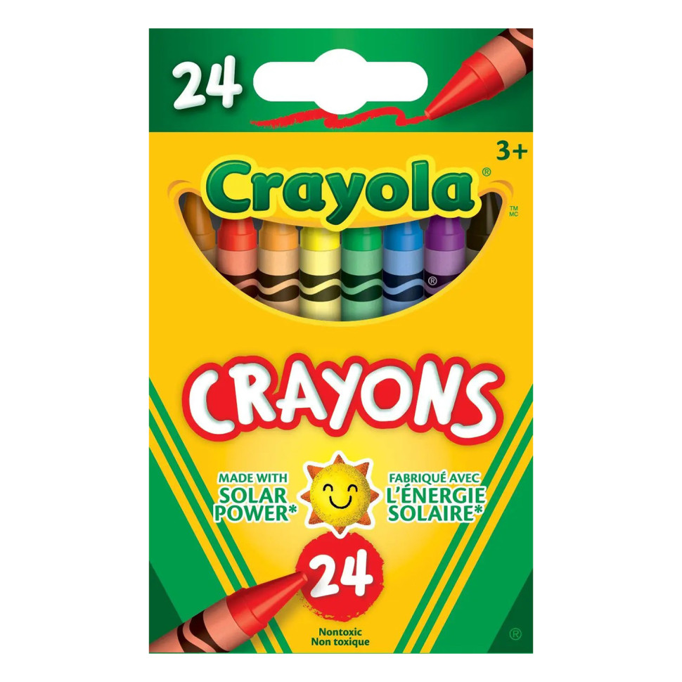 Набір воскових кольорових олівців Crayola 0024C в упаковці 24 шт