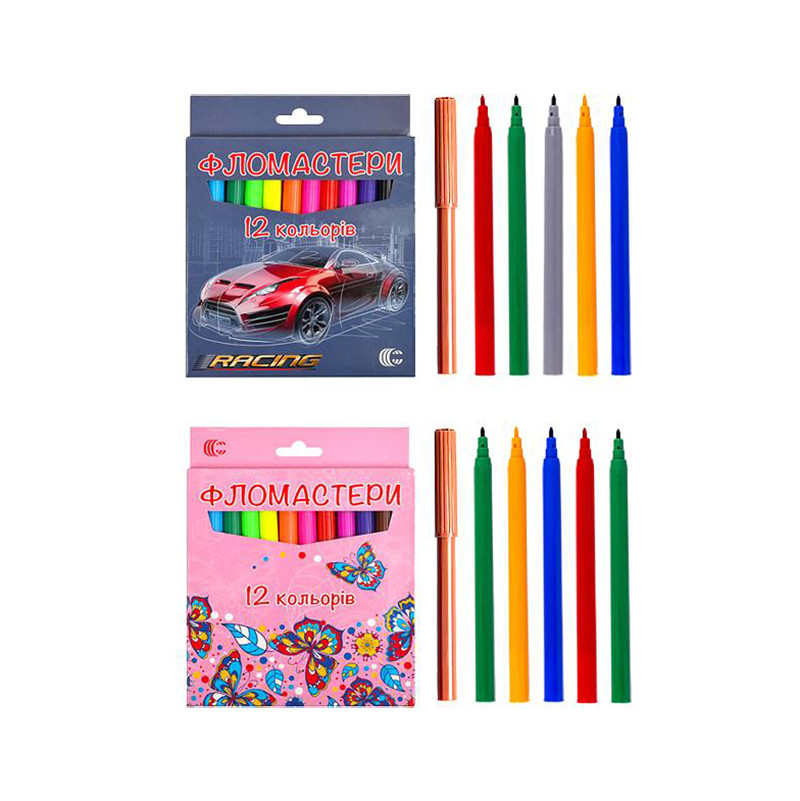 Детские Фломастеры «Картон» COLOR-IT 950-12 12 цветов