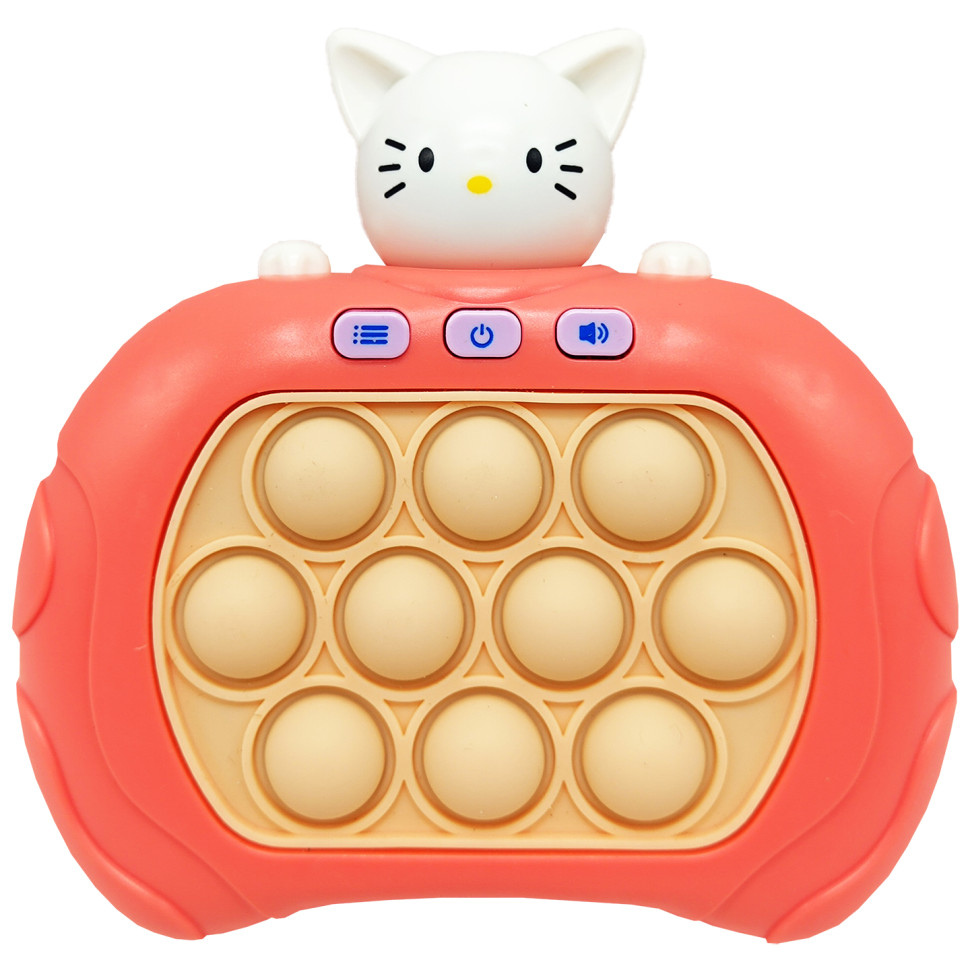 Електронна приставка Pop It консоль Quick Push Puzzle Game Fast Bambi 01-06-04(Red) антистрес