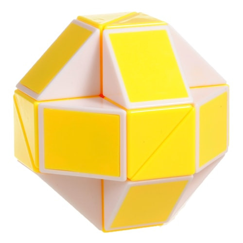 Головоломка Змійка біло-жовта в коробці Smart Cube SCT405