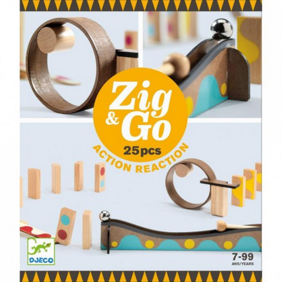 Конструктор DJECO DJ05642 Zig & Go - 25 деталей