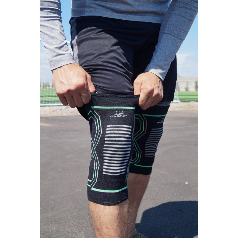 Наколінники 4099 Knee Support PowerPlay PP_4099_S/M_Bl/Green, S/M