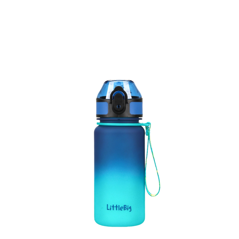 Детская бутылка для воды LittleBig UZSPACE 3020(Blue-Green) 350 мл сине-зеленая