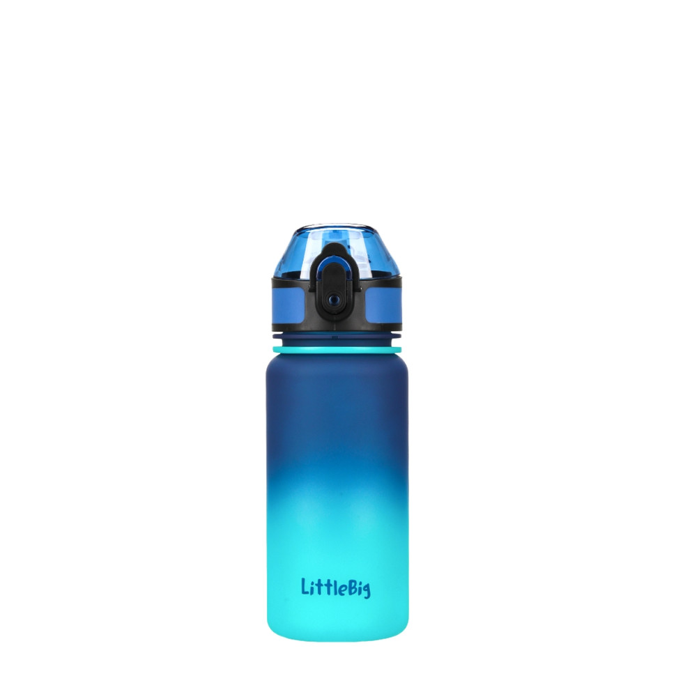 Детская бутылка для воды LittleBig UZSPACE 3020(Blue-Green) 350 мл сине-зеленая