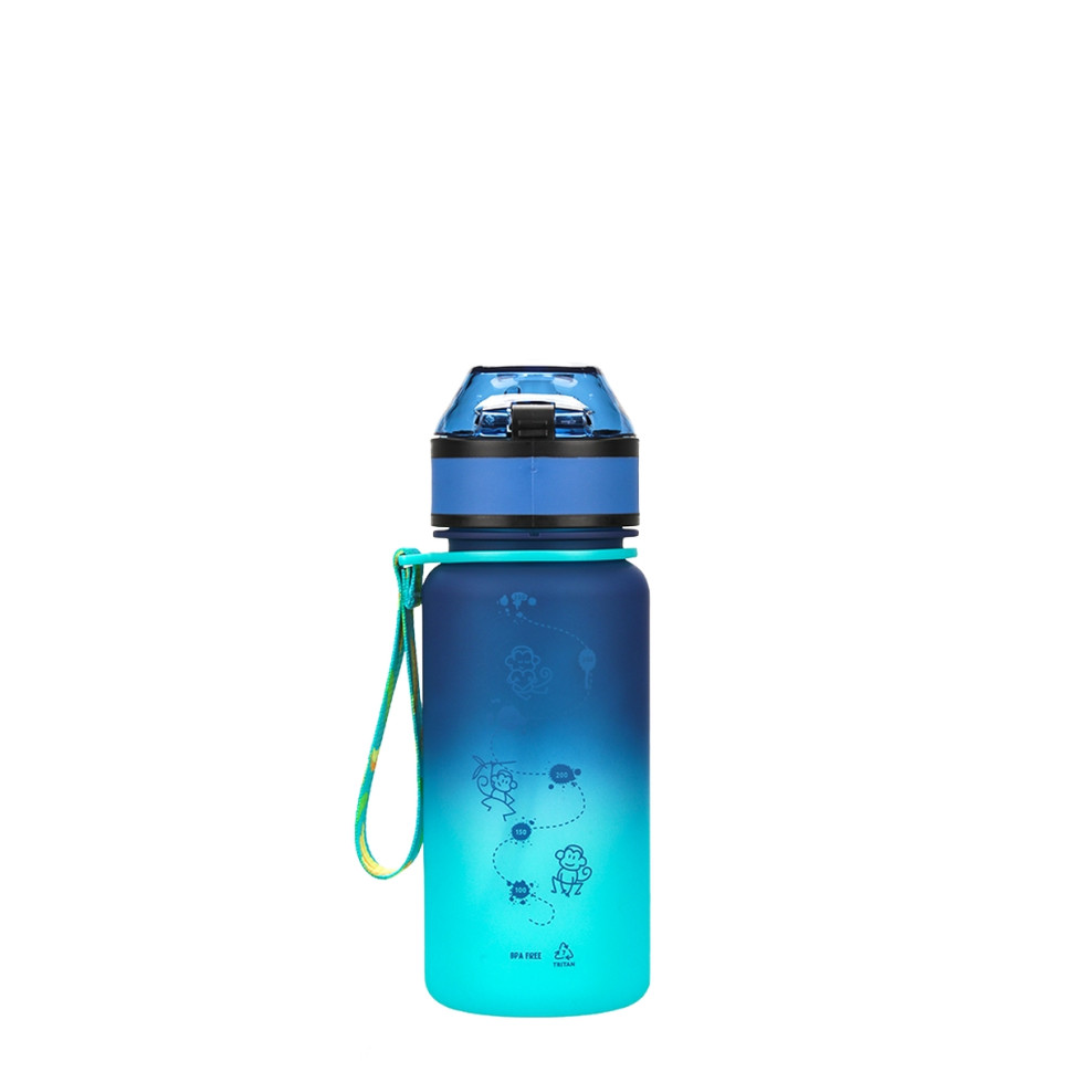 Детская бутылка для воды LittleBig UZSPACE 3020(Blue-Green) 350 мл сине-зеленая