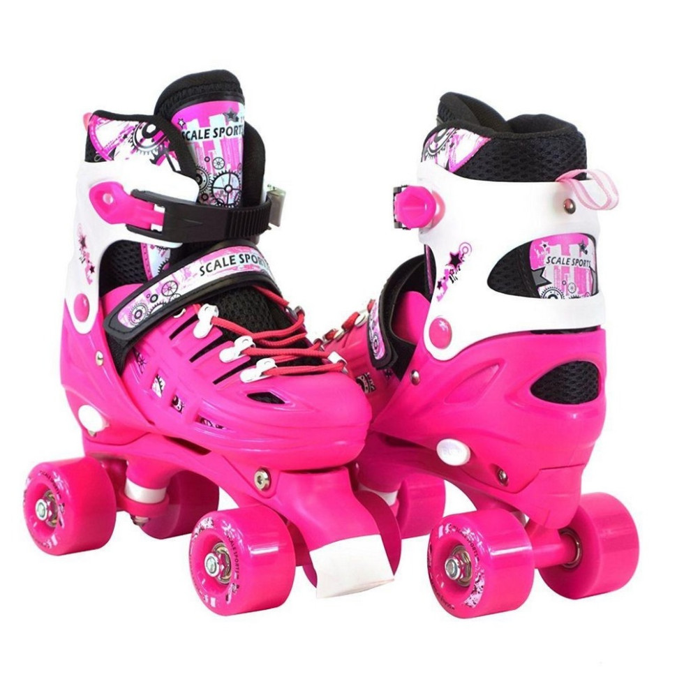 Детский раздвижные ролики квады Scale Sports 974756679-M, размер 34-38