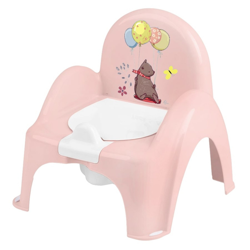 Горщик дитячий крісло Лісова казка Tega Baby PO-073-107 музичний, світло рожевий