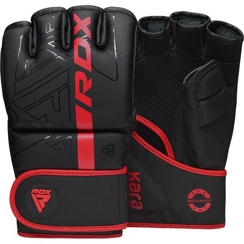 Рукавиці для ММА F6 KARA Matte RDX Inc Limited GGR-F6MR-L, Red, L (капа у комплекті)