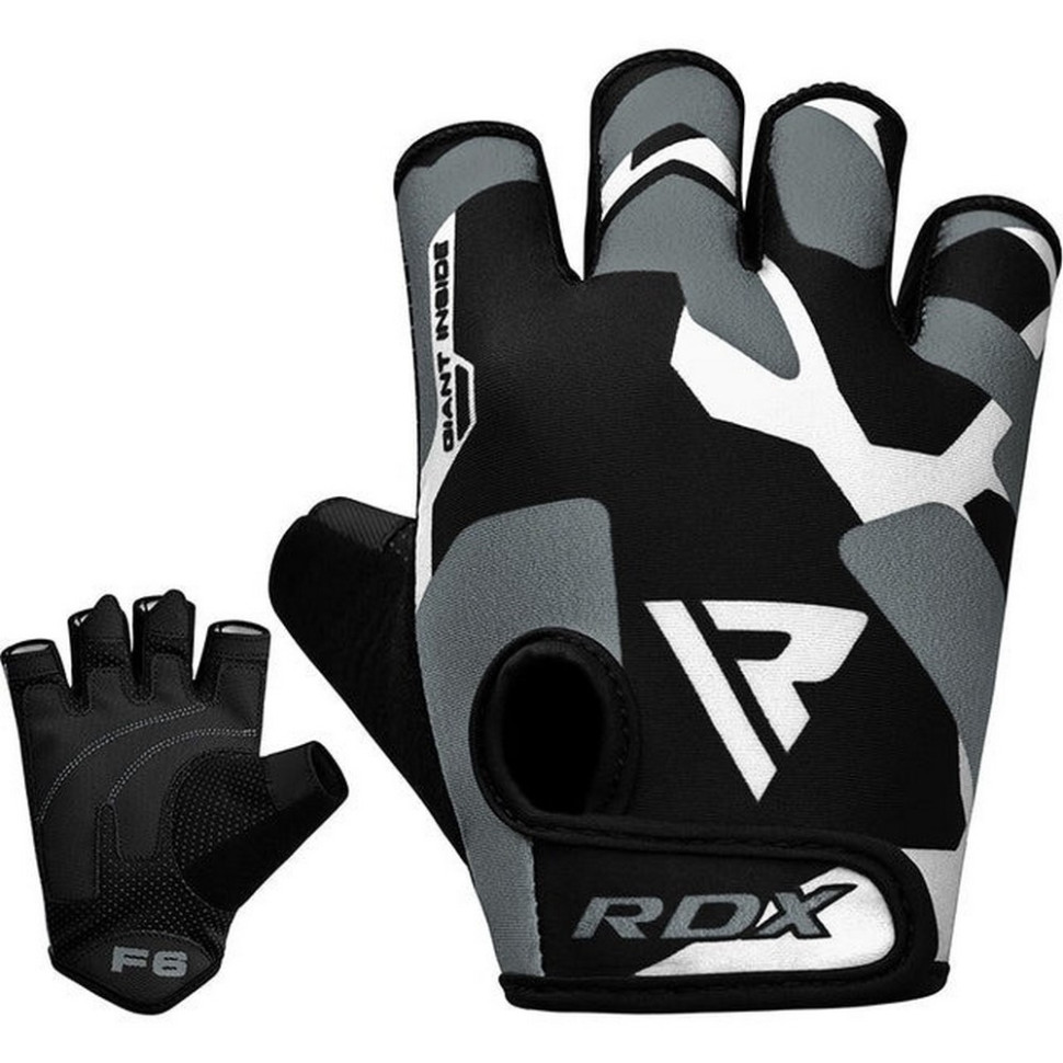 Рукавички для фітнесу F6 Sumblimation RDX Inc Limited WGS-F6G-M, Grey, M
