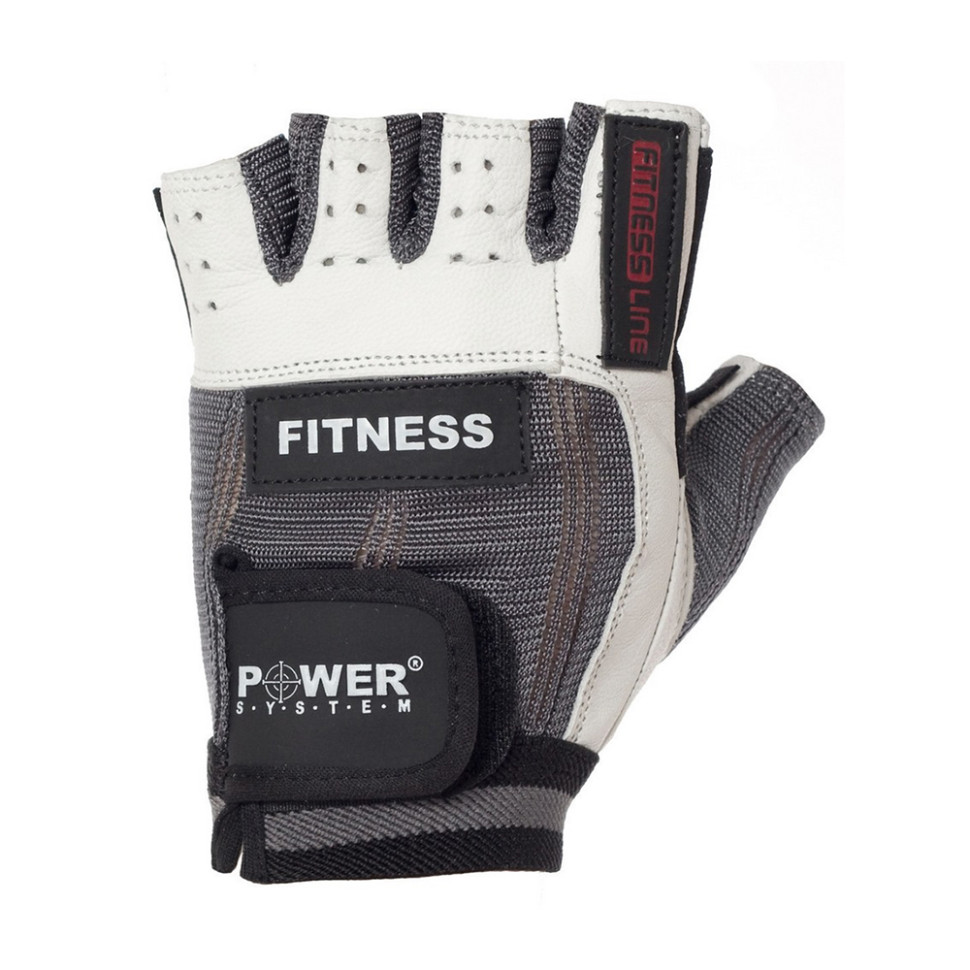 Рукавички для фітнесу Fitness Power System PS-2300_S_Grey-White, S 18 см