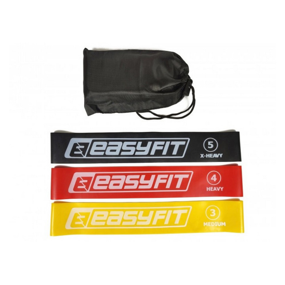 Набір резинок для фітнесу EasyFit EF-1812, 3 шт
