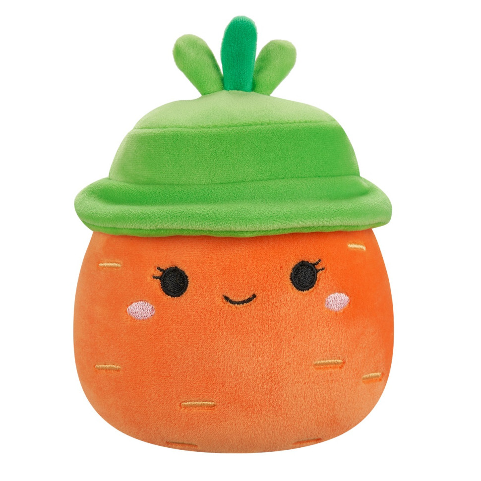 Дитяча м'яка іграшка Морквинка Кароліна в капелюсі Squishmallows SQER01214, 19 см