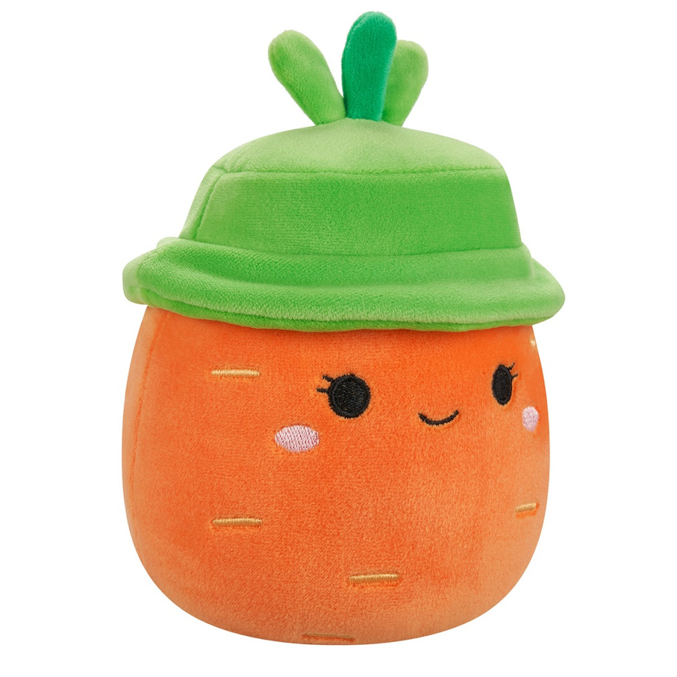 Дитяча м'яка іграшка Морквинка Кароліна в капелюсі Squishmallows SQER01214, 19 см